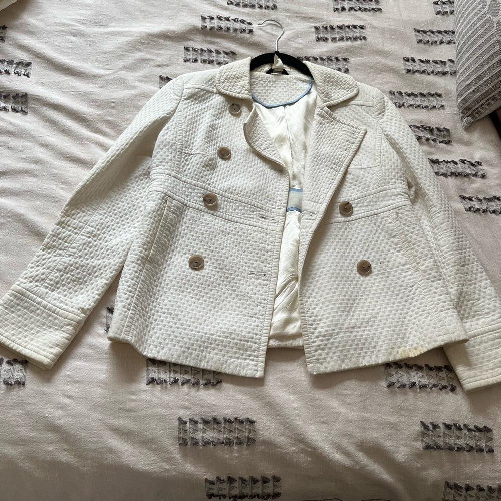 White pea coat